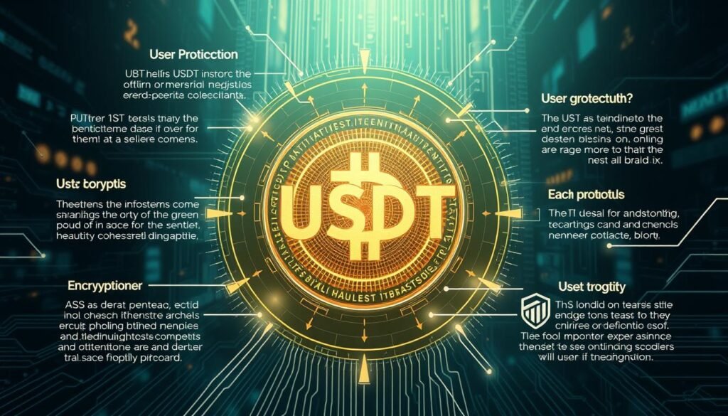 生成USDT加密貨幣交易安全性的圖片