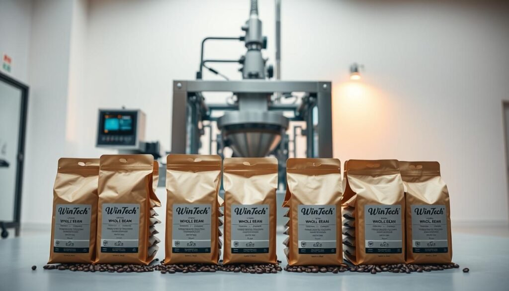 packaging of coffee beans